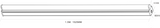 Secondary view of 230V 26W LED Emergency Batten - Cool White Finish