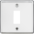 1G Grid Faceplate - Rounded Edge Polished Chrome by Knightsbridge