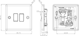 10AX 2G 2-way Switch - Rounded Edge