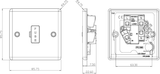 Alternative view of 13A Fused Spur Unit - Polished Chrome