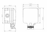 IP66 13A Switched Fused Spur Unit with Neon - Side View