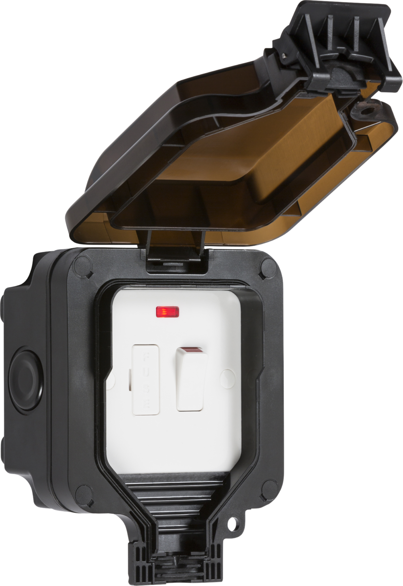 IP66 13A Switched Fused Spur Unit with Neon - Robust Weatherproof Solution