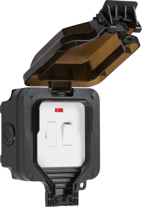 IP66 13A Switched Fused Spur Unit with Neon - Robust Weatherproof Solution