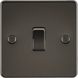 10AX 1G Intermediate Switch - Gunmetal with Brushed Chrome Finish