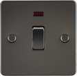 20A 1G DP Switch with Neon - Gunmetal