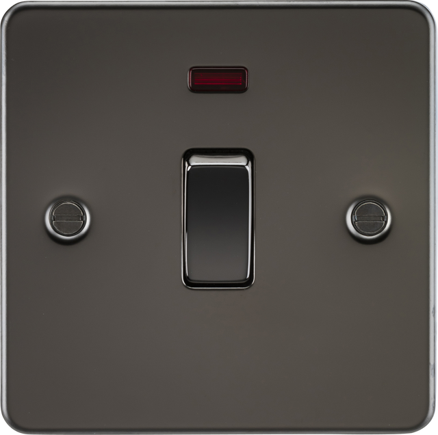 20A 1G DP Switch with Neon - Gunmetal