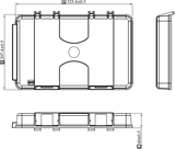 IP55 Weatherproof Garden Box - Black - Alternative Image 1