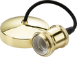 6" E27 Vintage Pendant Set - Polished Brass