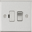 13A Switched Fused Spur Unit - Brushed Chrome