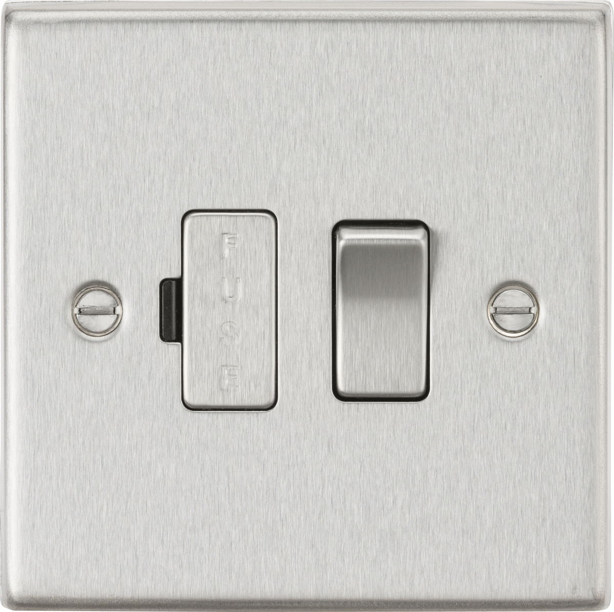 13A Switched Fused Spur Unit - Brushed Chrome