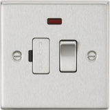 13A Switched Fused Spur Unit with Neon - Brushed Chrome