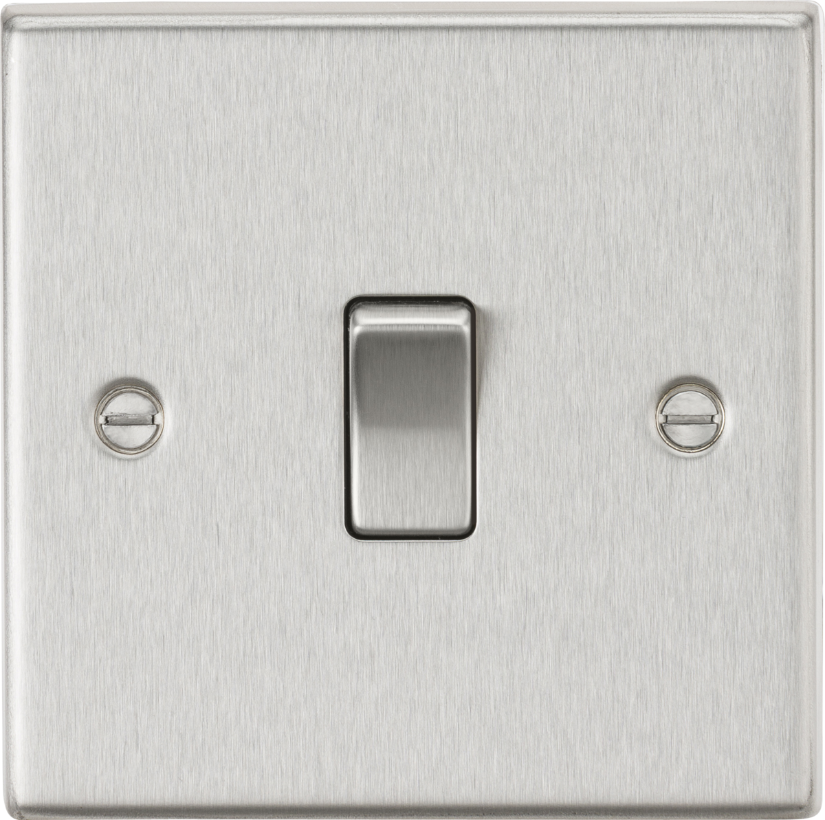 ML Accessories 20A 1G DP Switch - Brushed Chrome