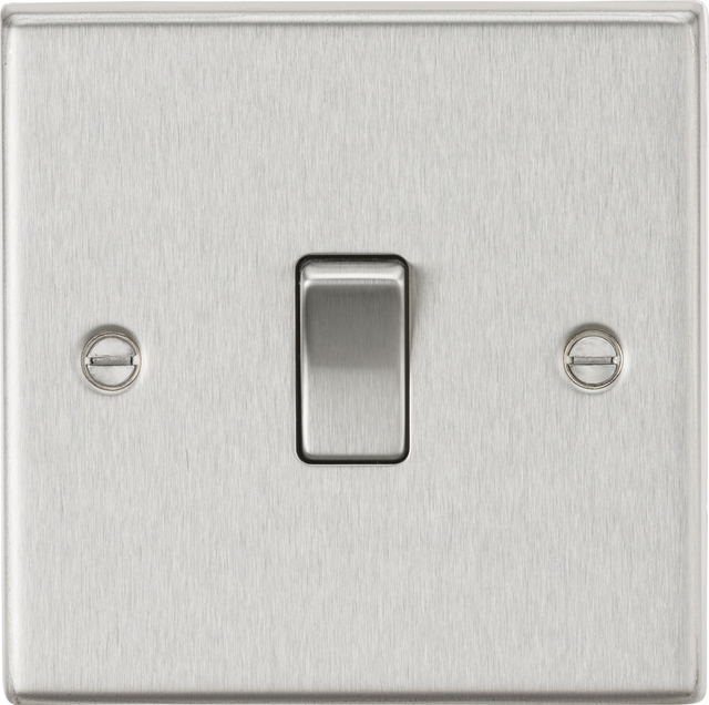 ML Accessories 20A 1G DP Switch - Brushed Chrome
