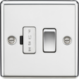 13A Switched Fused Spur Unit - Polished Chrome