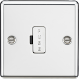 13A Fused Spur Unit - Polished Chrome - Rounded Edge