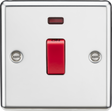 45A DP Switch with Neon - Polished Chrome