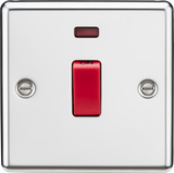 45A DP Switch with Neon - Polished Chrome