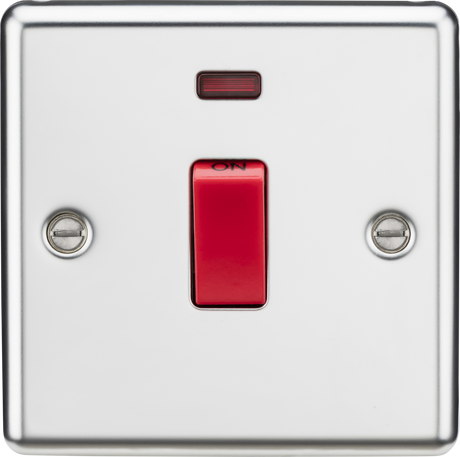 45A DP Switch with Neon - Polished Chrome