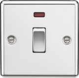 20A 1G DP Switch with Neon - Polished Chrome