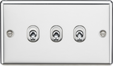 10AX 3G 2-Way Toggle Switch - Polished Chrome