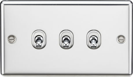 10AX 3G 2-Way Toggle Switch - Polished Chrome