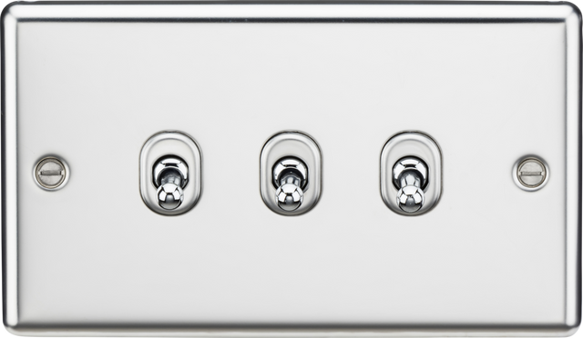 10AX 3G 2-Way Toggle Switch - Polished Chrome