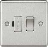 13A Switched Fused Spur Unit - Brushed Chrome