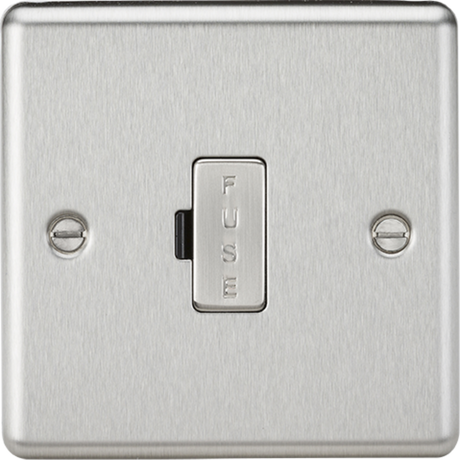 13A Fused Spur Unit - Brushed Chrome