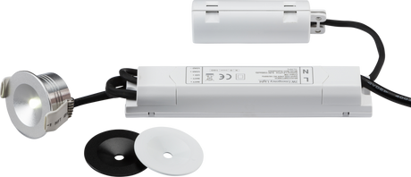 230V IP20 3W LED Emergency Downlight - Polycarbonate Body
