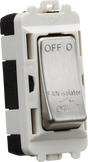 10A Fan Isolator Module - Brushed Chrome