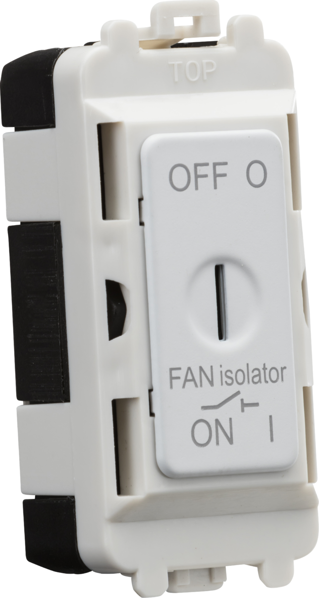 10A Fan Isolator Key Switch Module - Matt White
