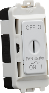 10A Fan Isolator Key Switch Module - Matt White
