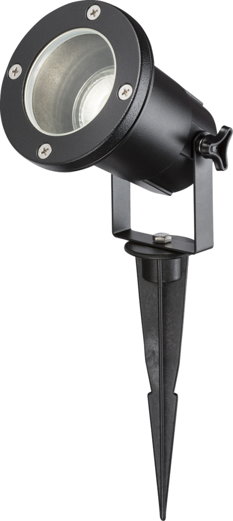 230V IP65 GU10 Ground Spike Light - Black