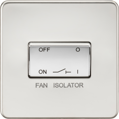 10A Fan Isolator Switch - Polished Chrome