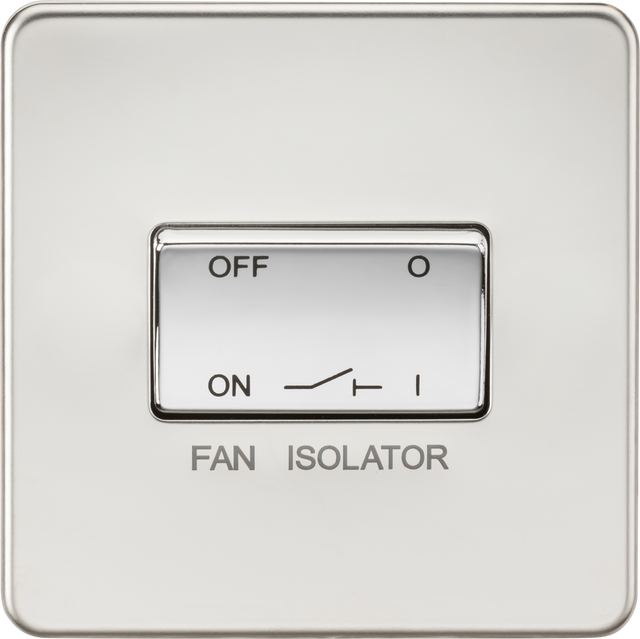 10A Fan Isolator Switch - Polished Chrome