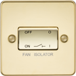 10A Fan Isolator Switch - Polished Brass