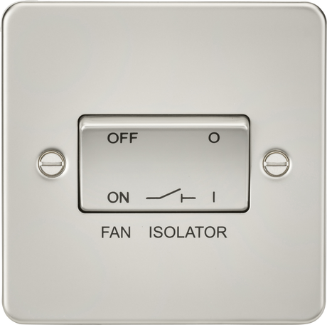 10A Fan Isolator Switch - Pearl, 10AX, Triple Pole