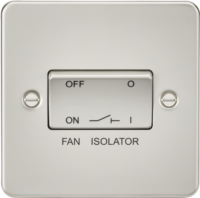10A Fan Isolator Switch - Pearl, 10AX, Triple Pole