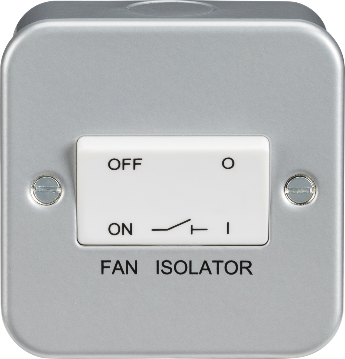 Metal Clad 10A Fan Isolator Switch - Heavy Duty, Triple Pole