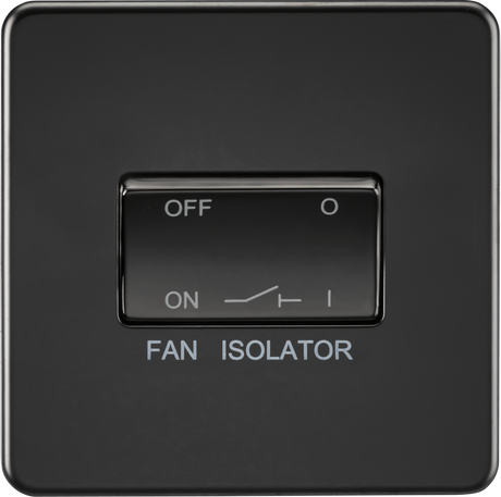 10A Fan Isolator Switch - Matt Black