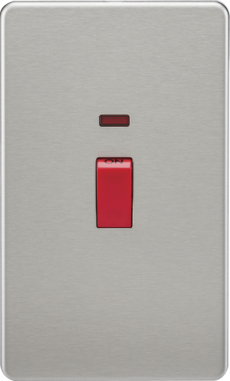 ML Accessories 45A DP Switch With Neon - Brushed Chrome