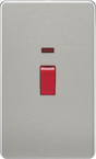 ML Accessories 45A DP Switch With Neon - Brushed Chrome