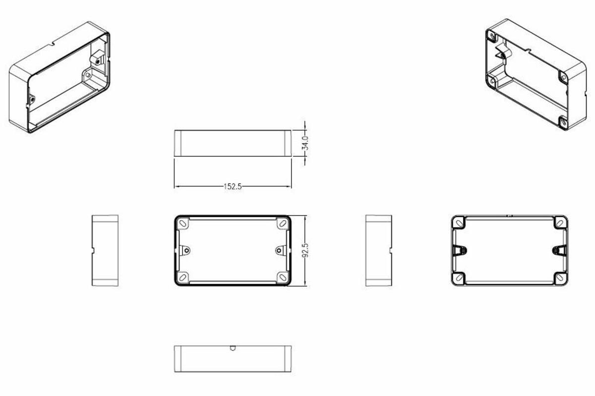 2G Surface Box Grey, caters to Knightbridge wiring range needs.