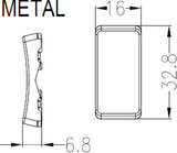 Switch Cover marked WINE COOLER - White, alternate view