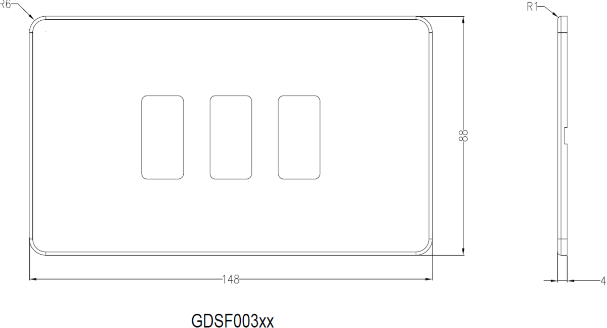 Screwless Grid Faceplate image