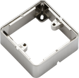 Knightsbridge 1G Surface Box - Brushed Chrome Effect