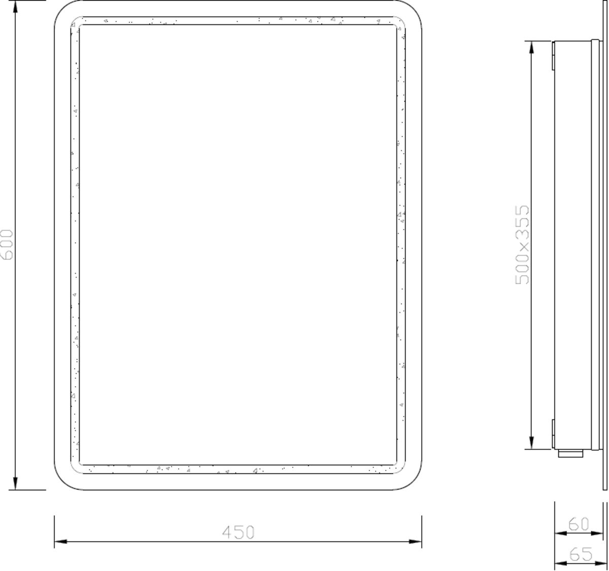 Back-lit LED Bathroom Mirror