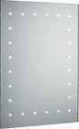 230V IP44 600 x 450mm LED Bathroom Mirror with Demister, Shaver Socket and Motion Sensor