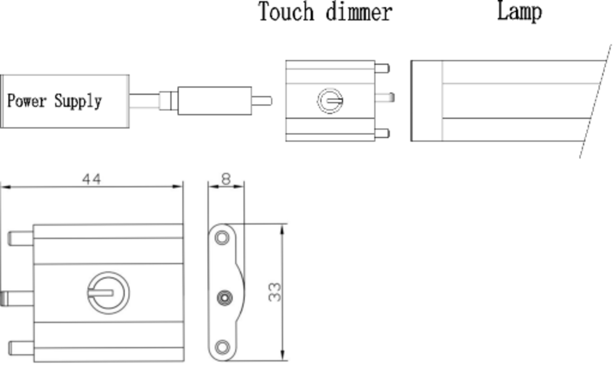 Touch Dimmer for LED Striplights