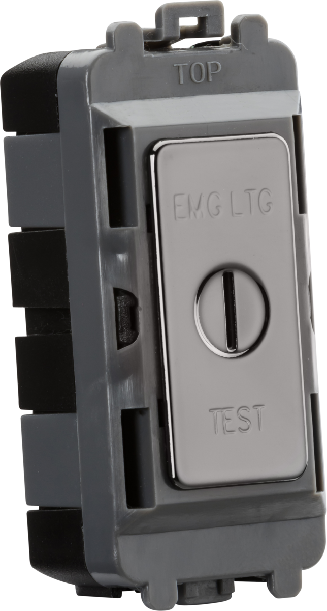 20AX DP Key Module (Marked EMG LTG TEST) - Black Nickel